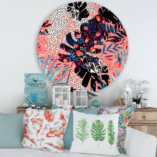 Designart - Tropical Floral Patchwork II